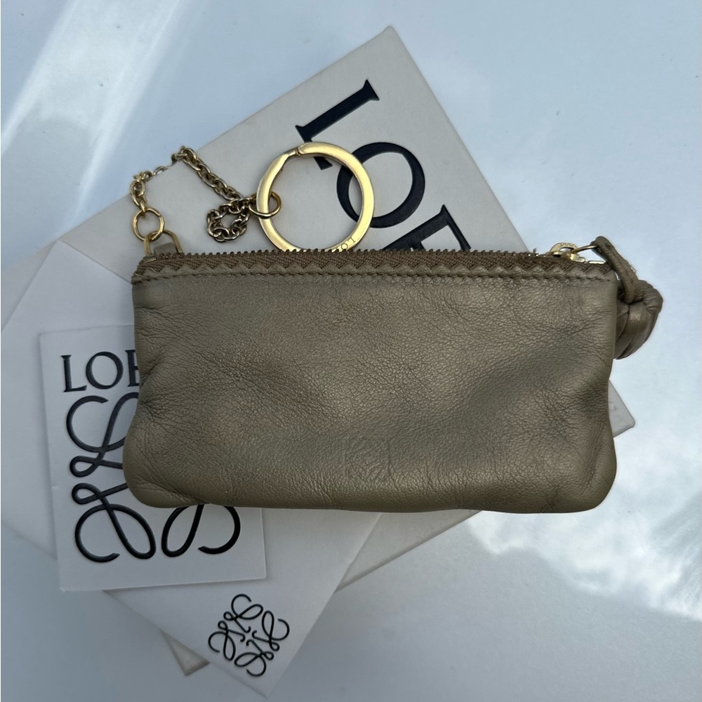 Loewe Leather Key Pouch Wallet Card Holder